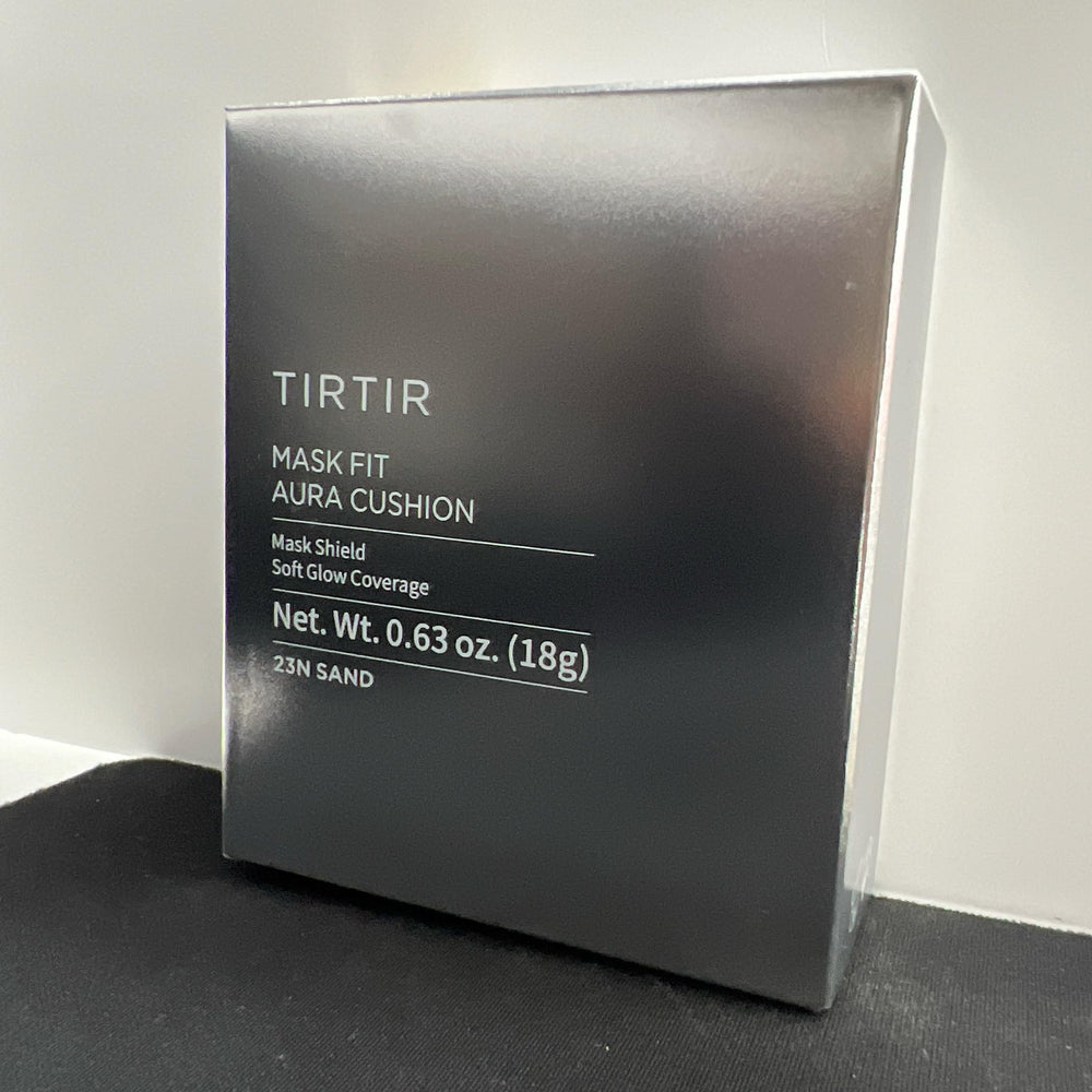 Close-up of the dispense button on TIRTIR Mask Fit Aura Silver Cushion