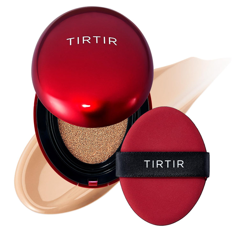 TIRTIR Mask Fit Red Cushion compact ready for quick touch-ups and portability.