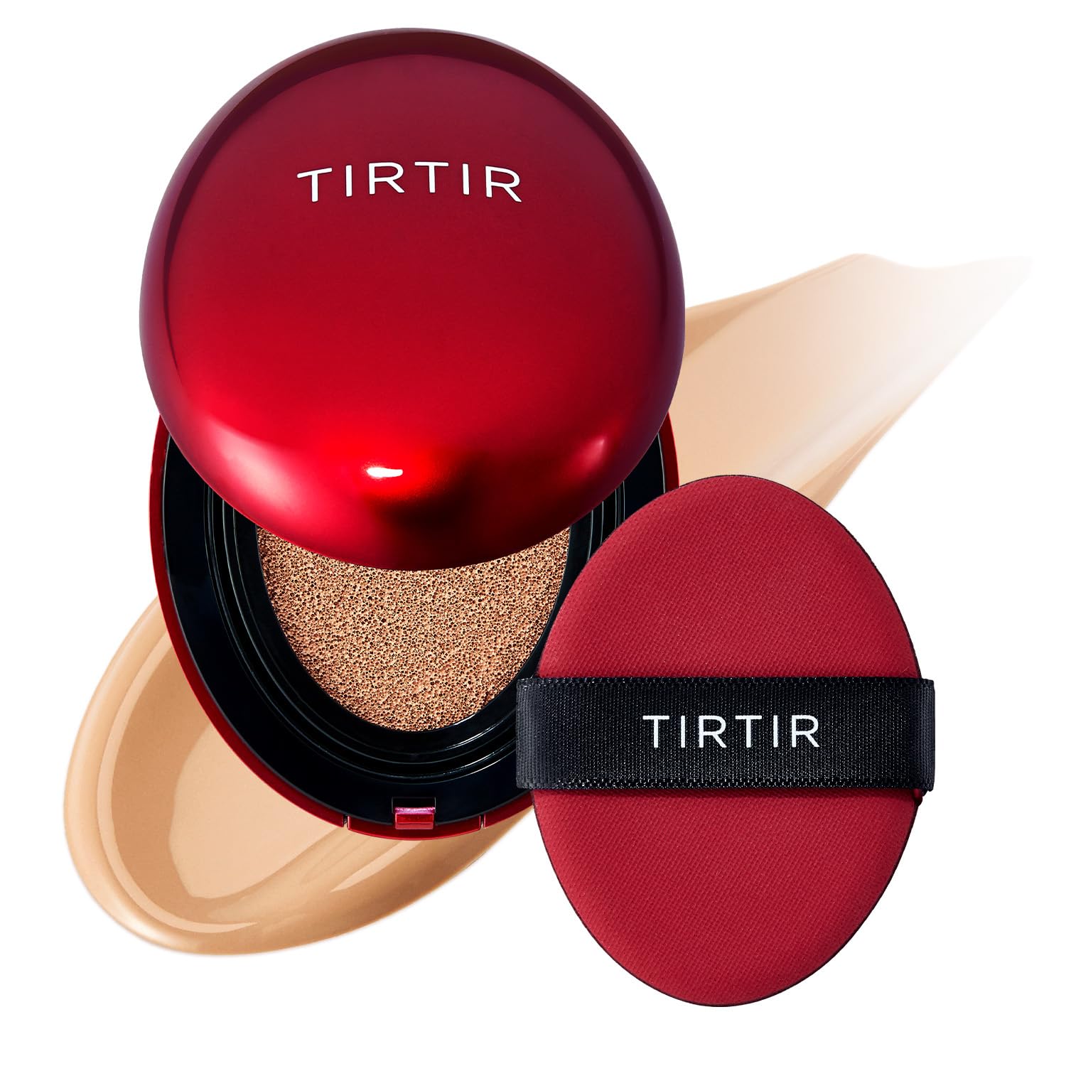 TIRTIR Mask Fit Red Cushion packaging highlight premium feel and reliable wear.