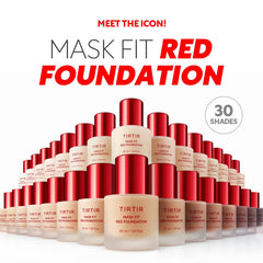 TIRTIR Mask Fit Red Foundation pour demonstrates easy application.