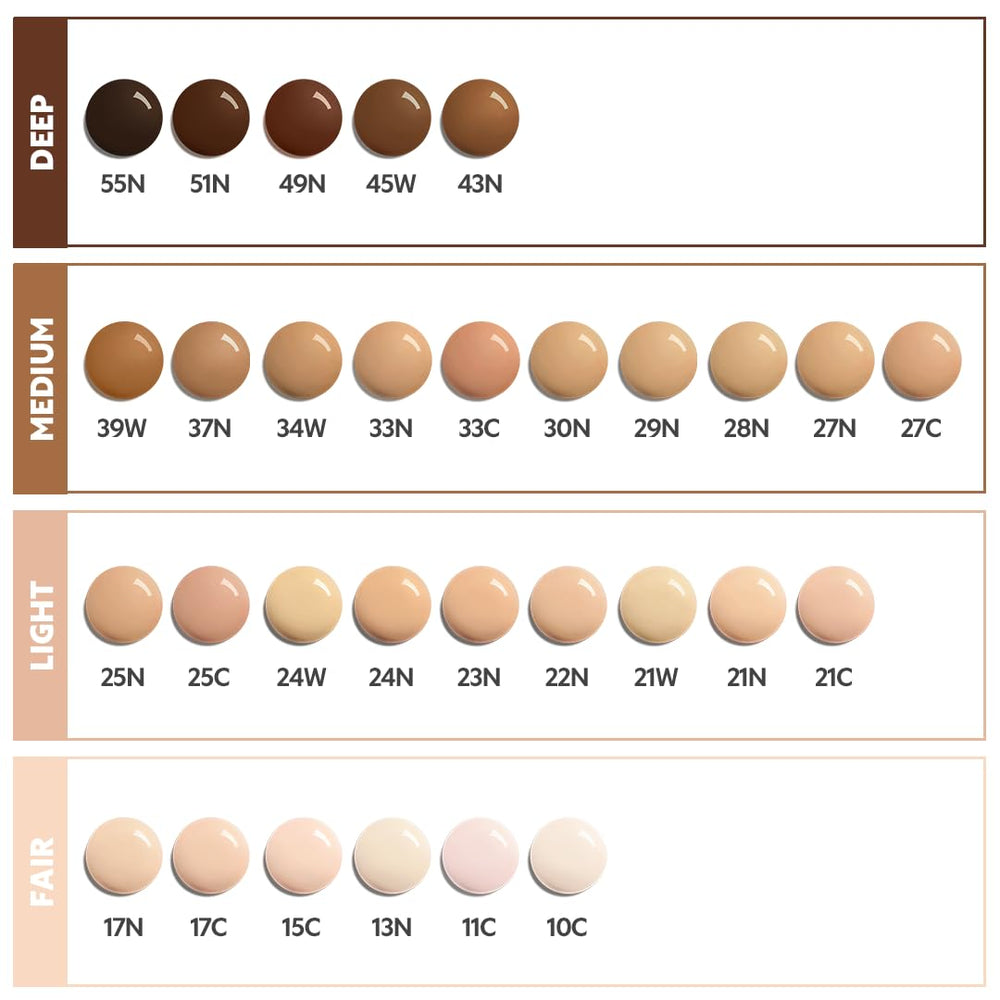 TIRTIR Mask Fit Red Foundation satin finish for natural, radiant look.