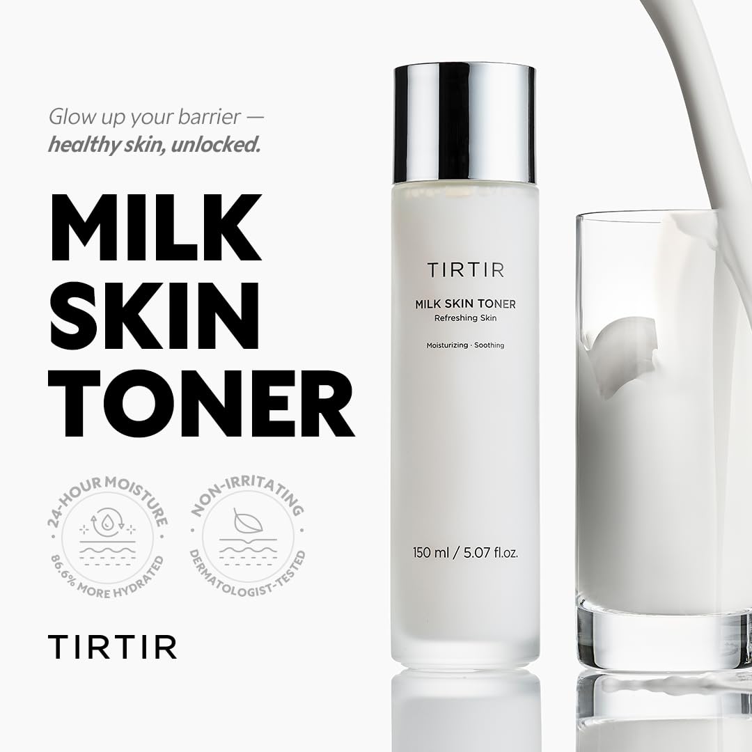 TIRTIR Milk Skin Rice Toner milky texture hydrates gently