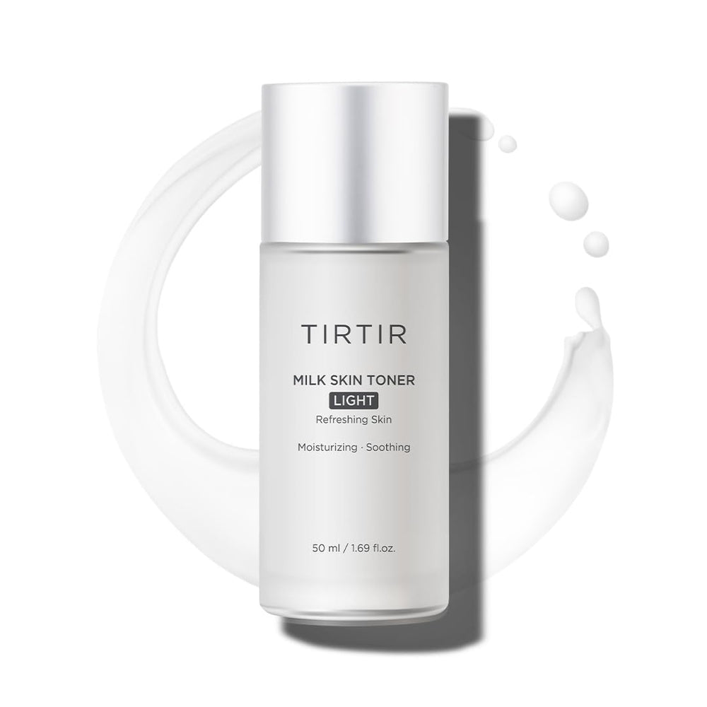 TIRTIR Milk Skin Toner Light en botella para hidratación rápida y suave.