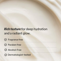 Envase ergonómico de la crema ceramida para manejo fácil.