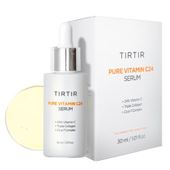 TIRTIR Pure Vitamin C serum bottle shows brightening potential.