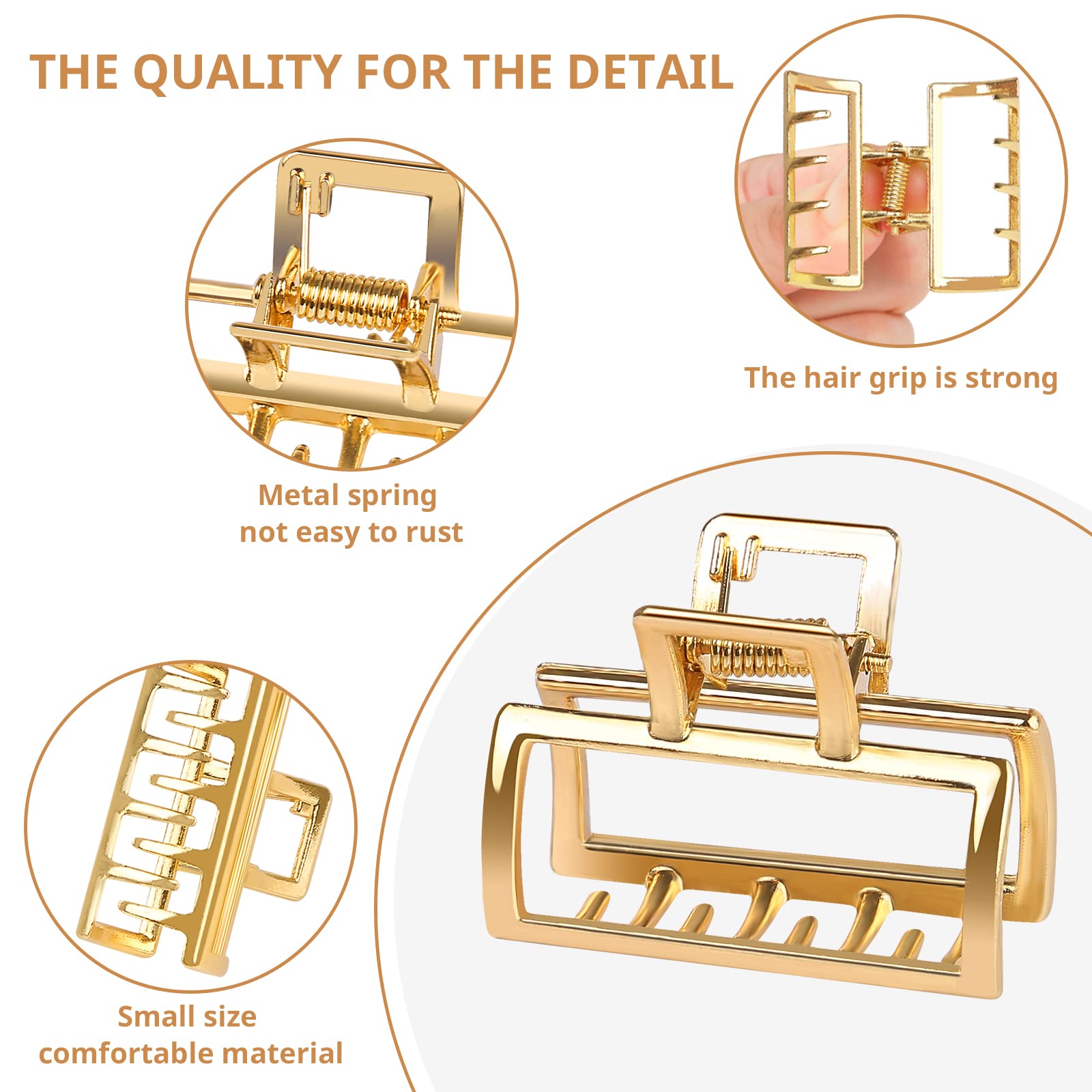 Tisenla daily-elegant clip adds polish to any look.