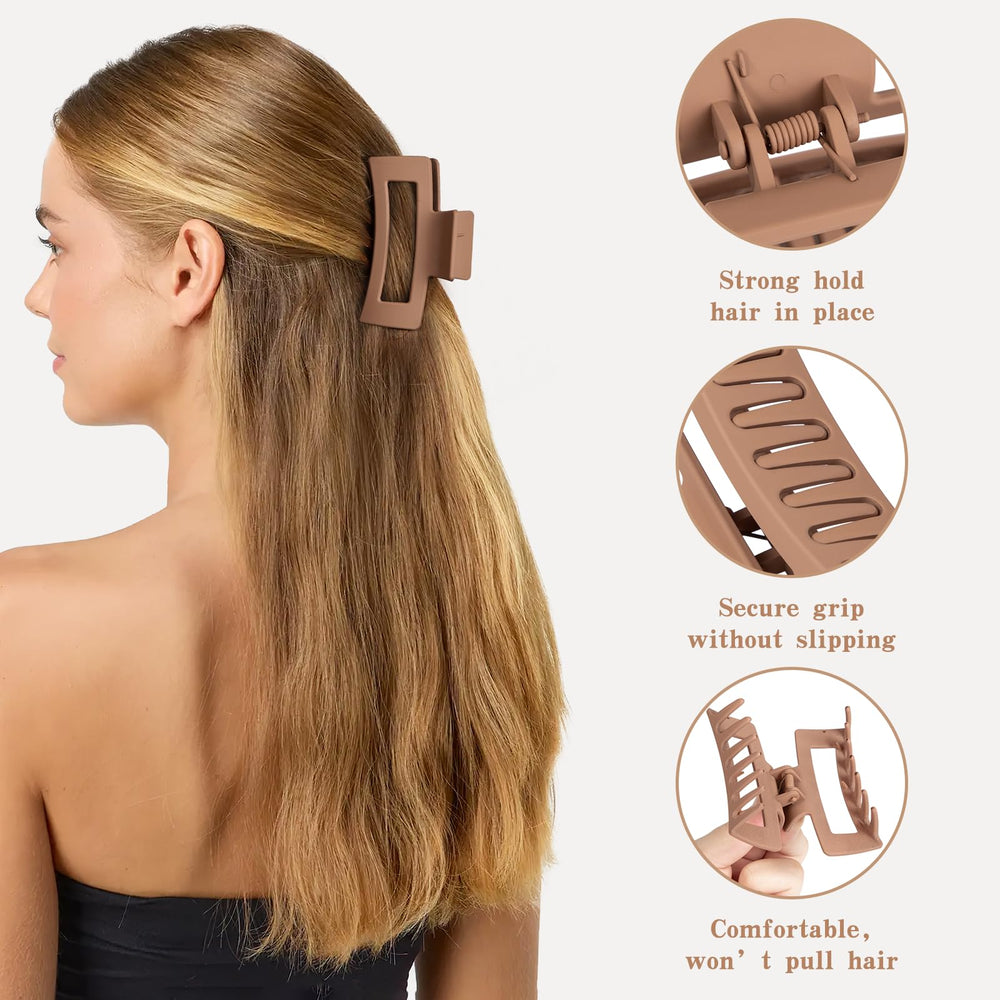 Pinzas Tisenla para cabello grandes, sujeción potente para cabello grueso.