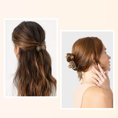 Tisenla small 1.57-inch gold hair clip fits thick and thin hair.