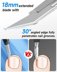 Tisojpod nail clippers featuring angled edge for precise trimming.