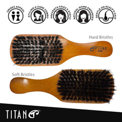Titan brush shaping waves and fades for defined texture