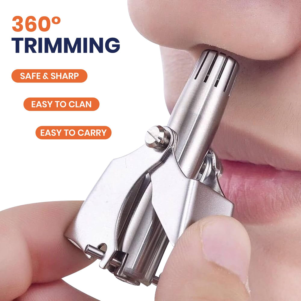 Titan Luxe ergonomic nose and ear clipper for comfortable grooming.