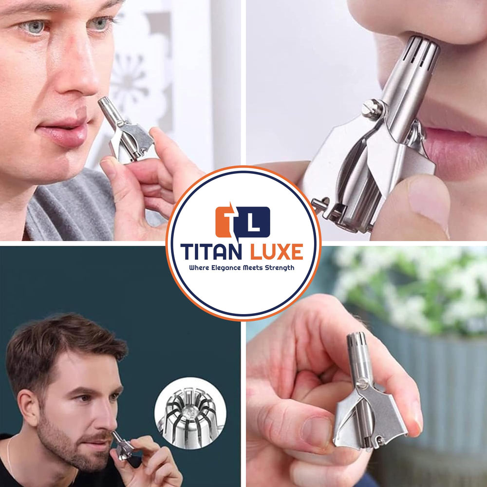 Titan Luxe stainless steel trimmer, rust-resistant and easy to clean.