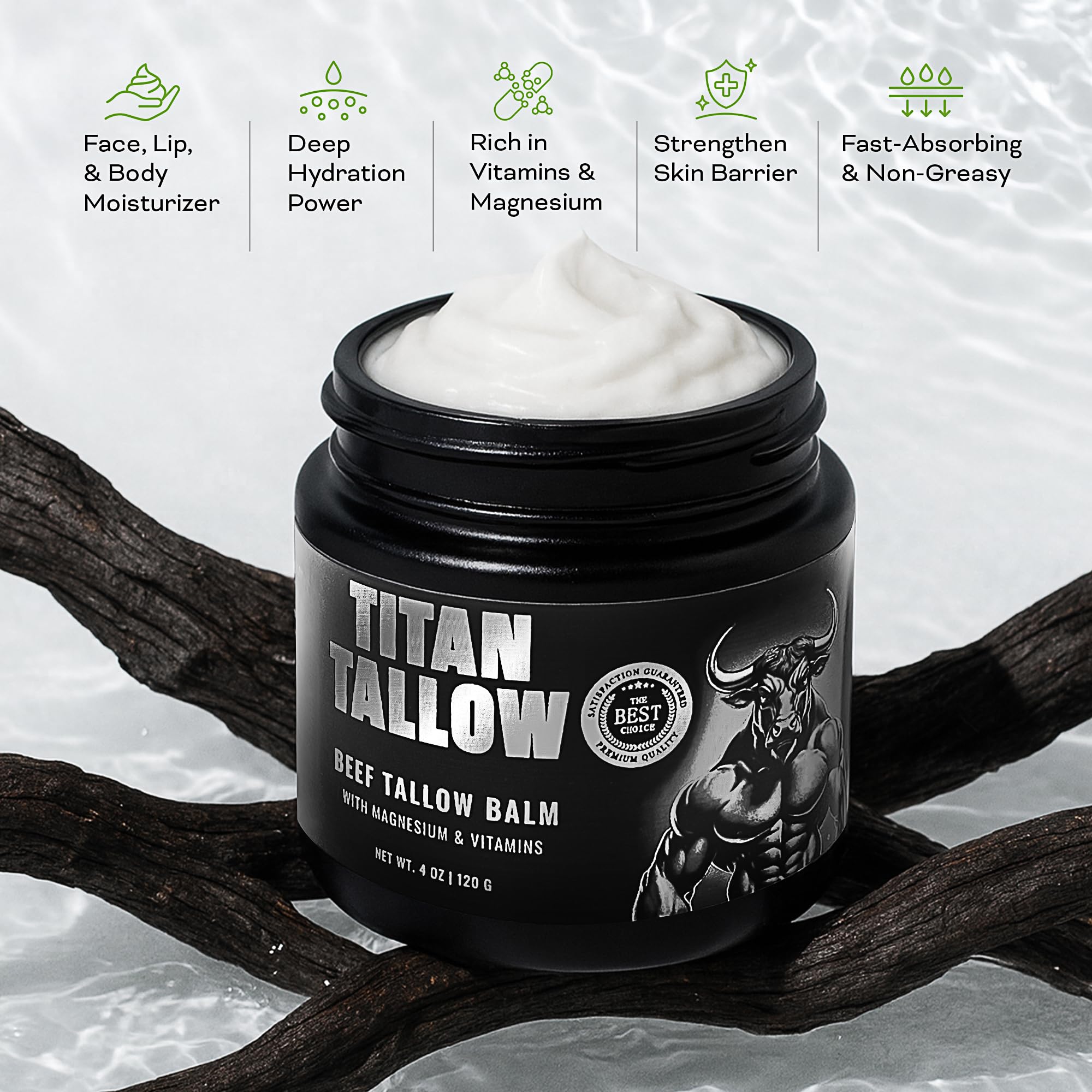 Fragrance-free formula suitable for sensitive and irritated skin.