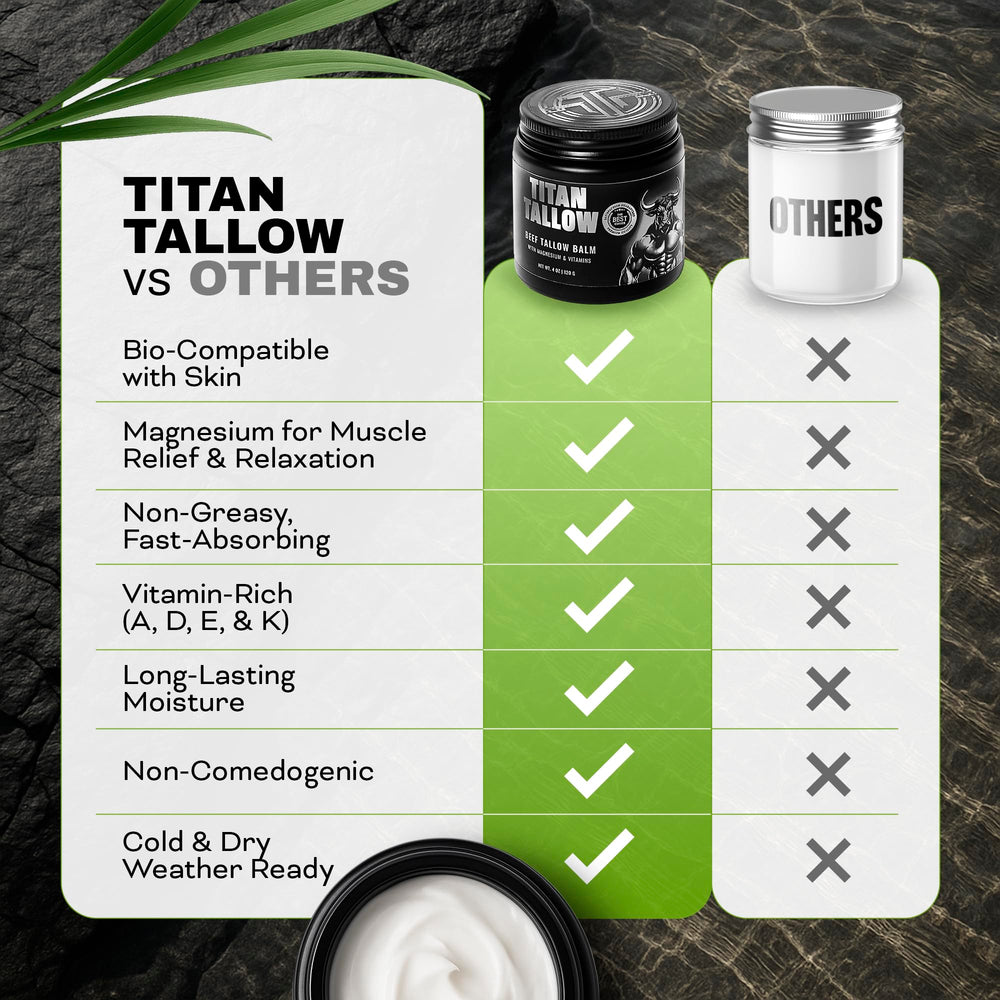 Magnesium visual paired with balm suggesting muscle relaxation potential.