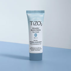 TiZO2 label highlights fragrance-free, oil-free, reef-friendly mineral sunscreen.
