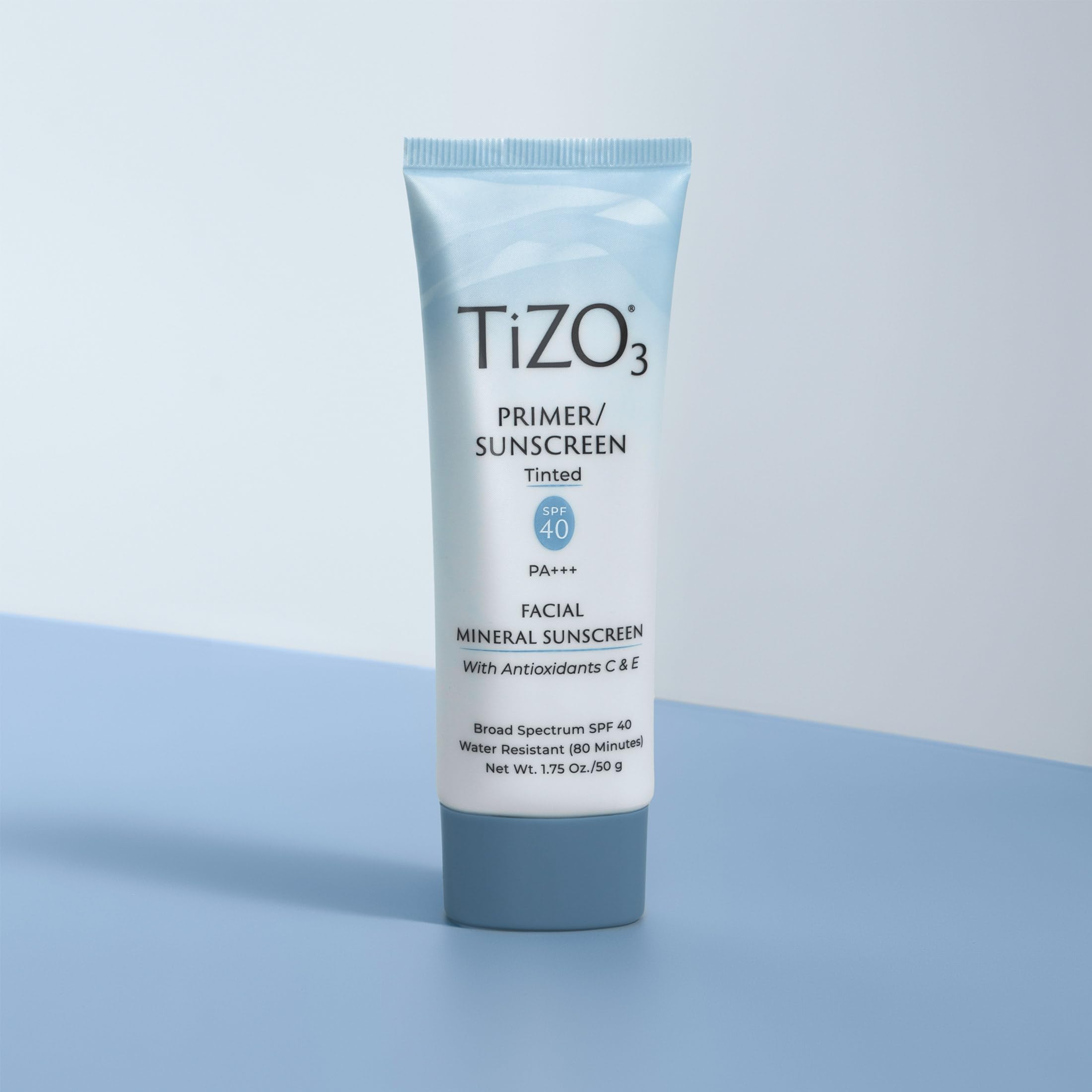 TiZO3 fragrance free label highlights sensitive skin friendly formula
