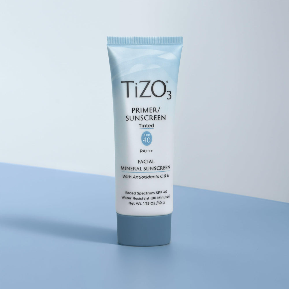 TiZO3 fragrance free label highlights sensitive skin friendly formula