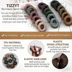 TIZZYT skin-friendly TPU material keeps hair comfortable all day.