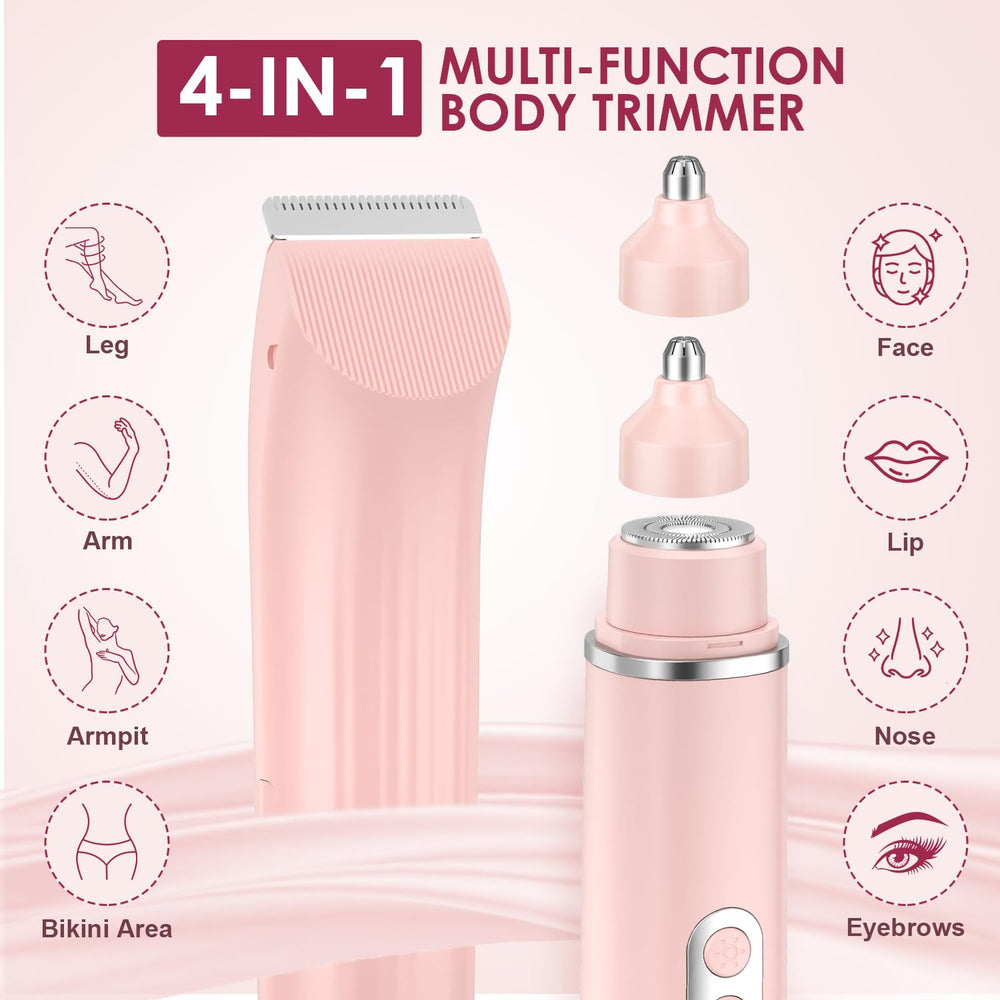 TJJFMM 4-in-1 bikini trimmer facial head for precise facial shaving
