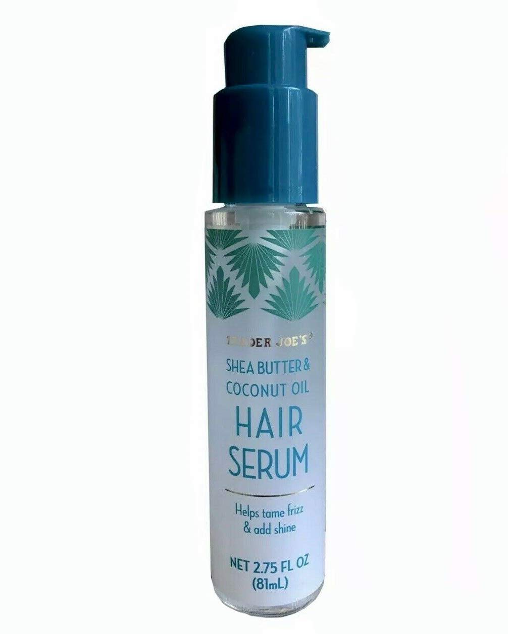 Sérum capilar TJ's: botella con manteca de karité y aceite de coco para uso diario