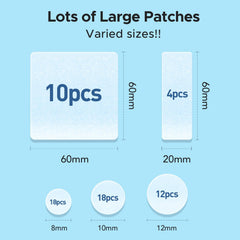 TKTK 12 mm patch close-up showing gentle adhesion