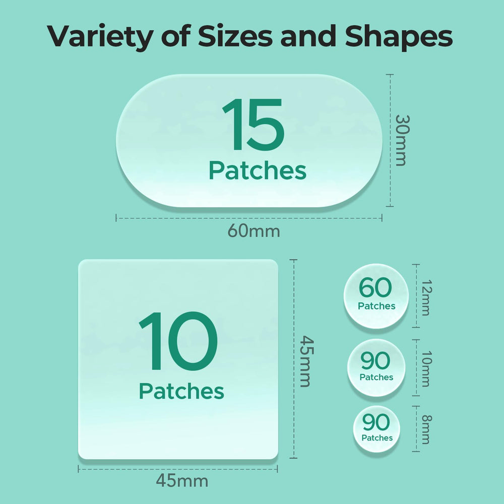 TKTK 45x45mm patch covers larger areas on face or body.