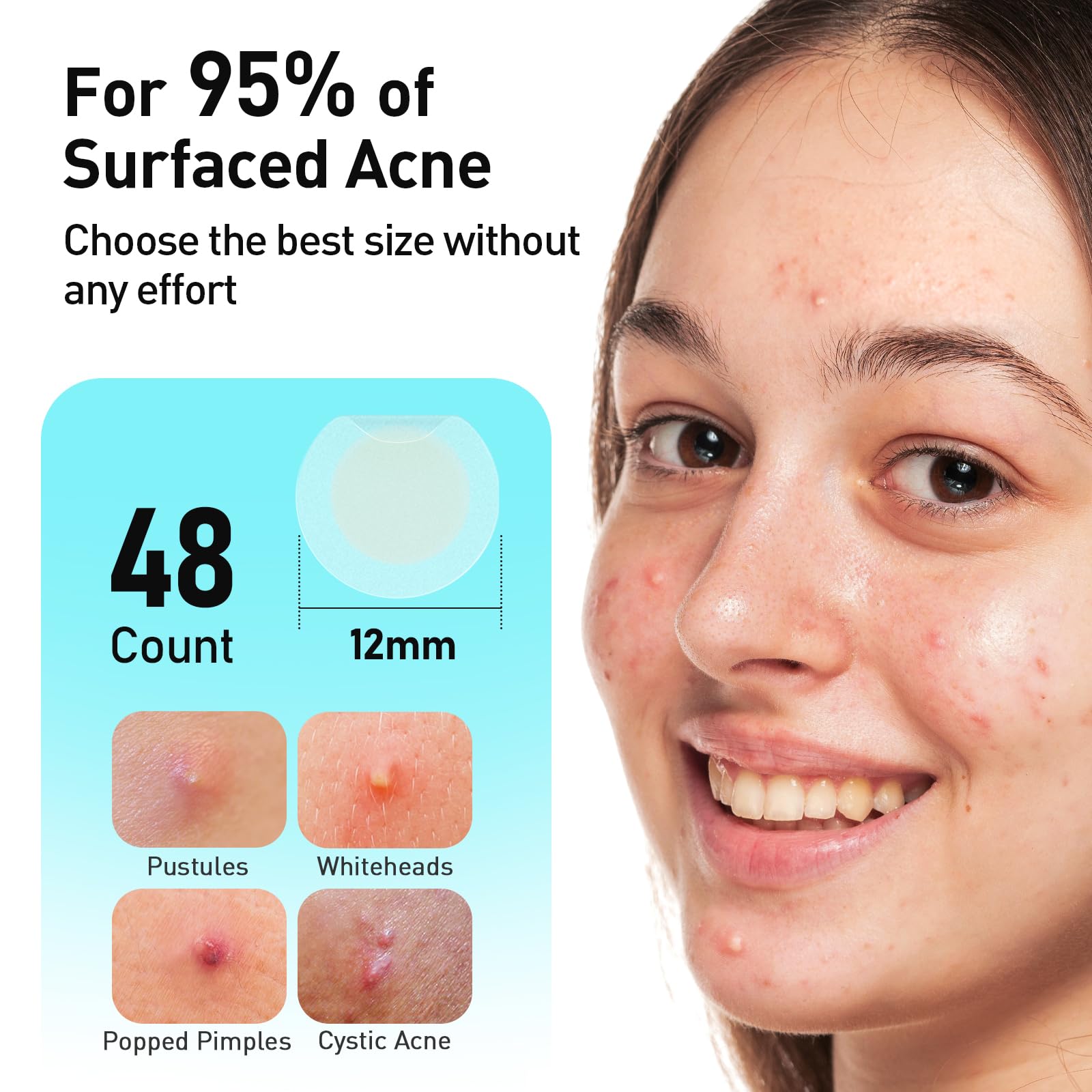 Easy peel-off design allows clean, sanitary application.