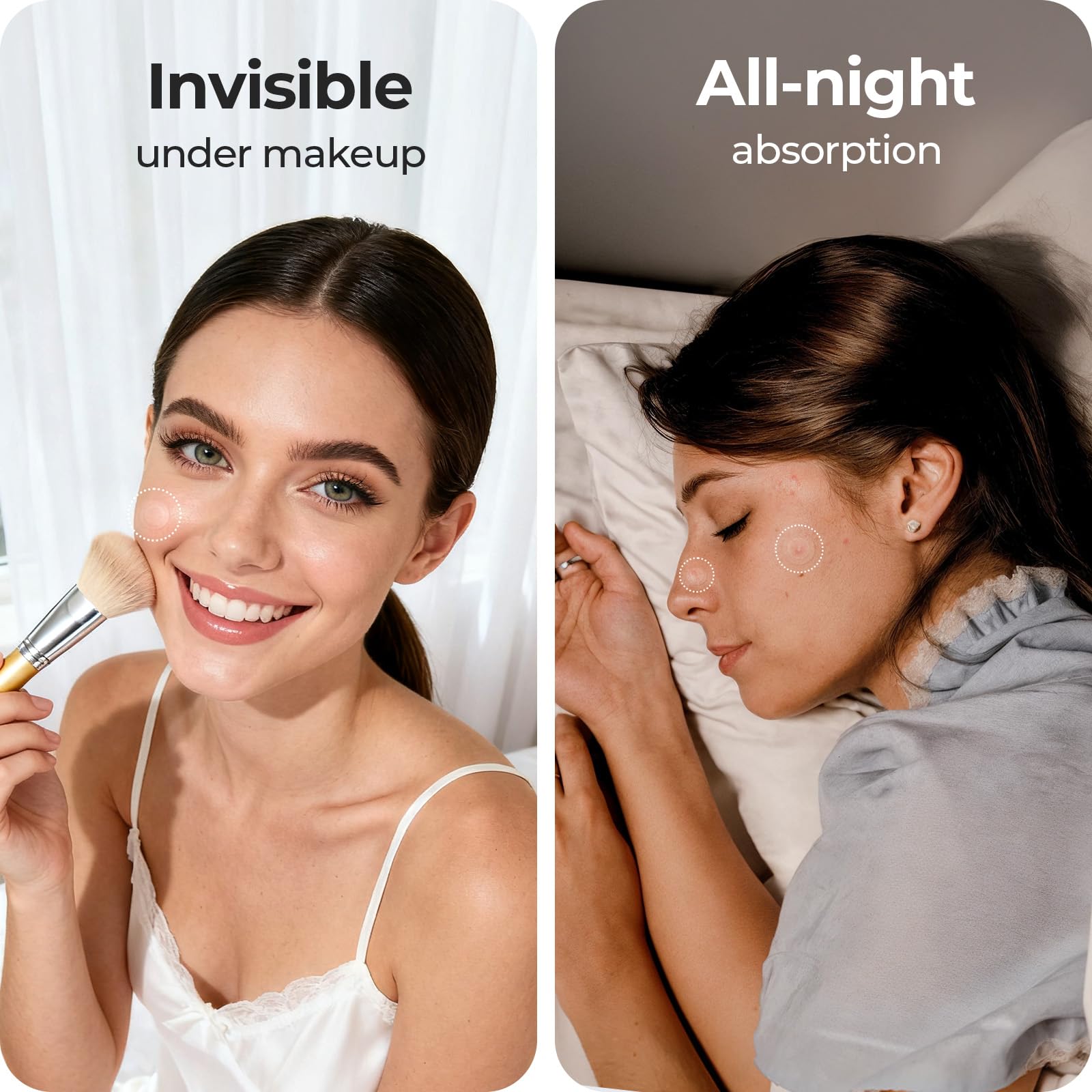Adecuado para maquillaje diario, no se nota cuando se usa