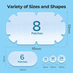 TKTK five-sizes pack provides versatile coverage for different spots.