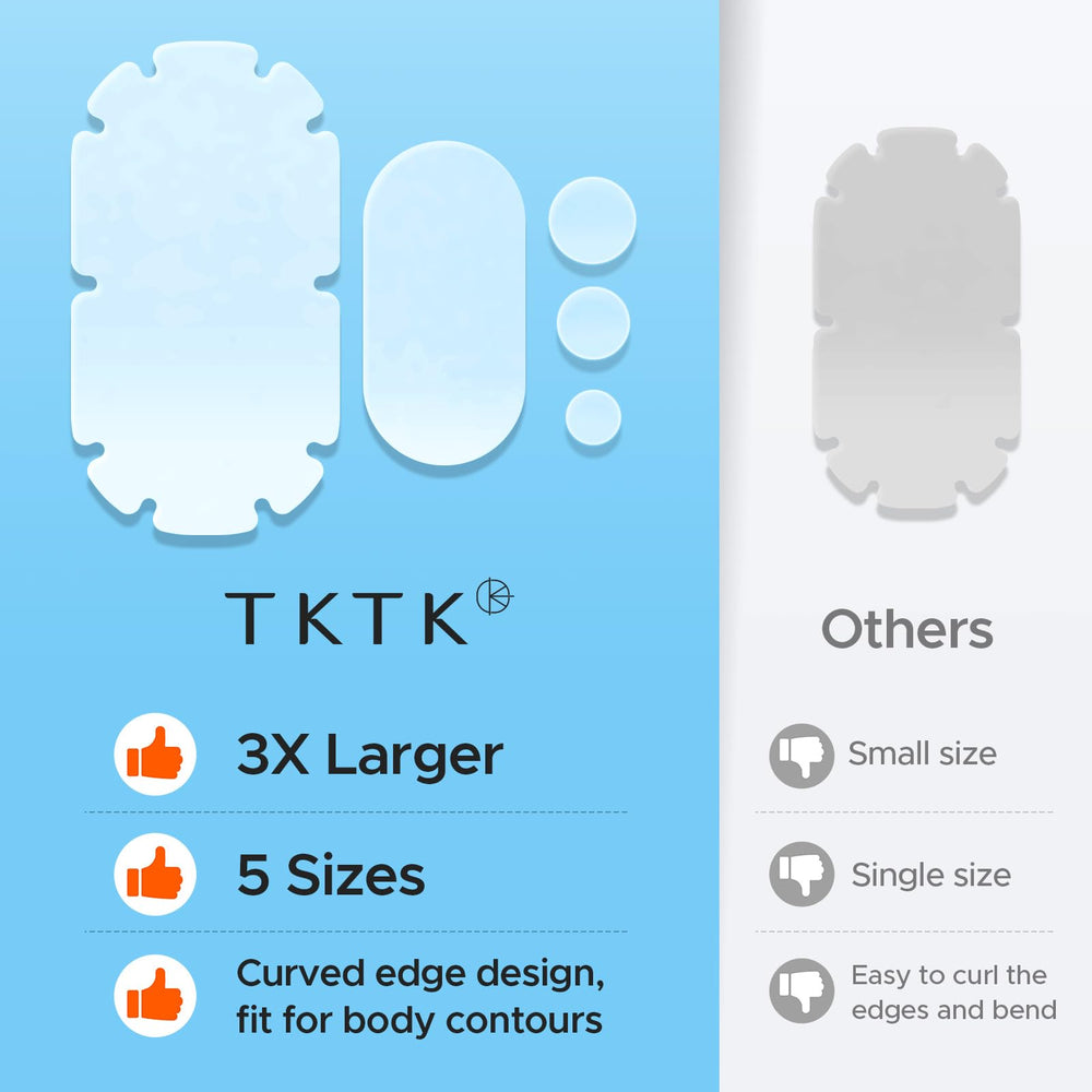 TKTK odorless hydrocolloid patch remains discreet and skin-friendly.