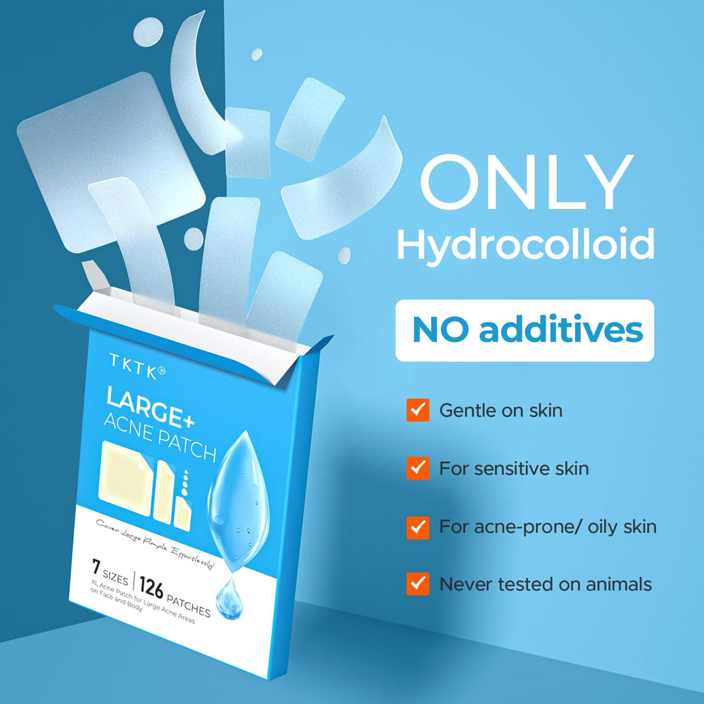TKTK odorless hydrocolloid patches with gentle, fragrance-free care