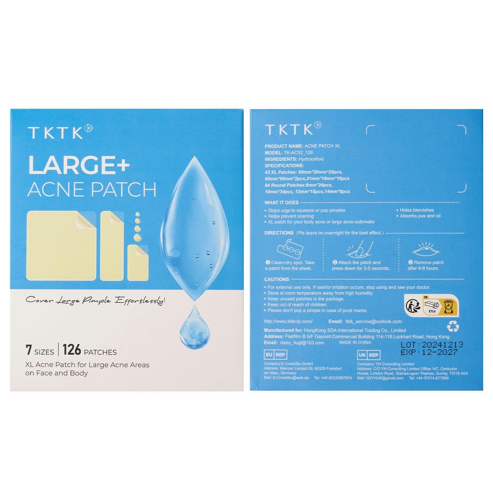 TKTK packaging image showing convenient patch set for routine care