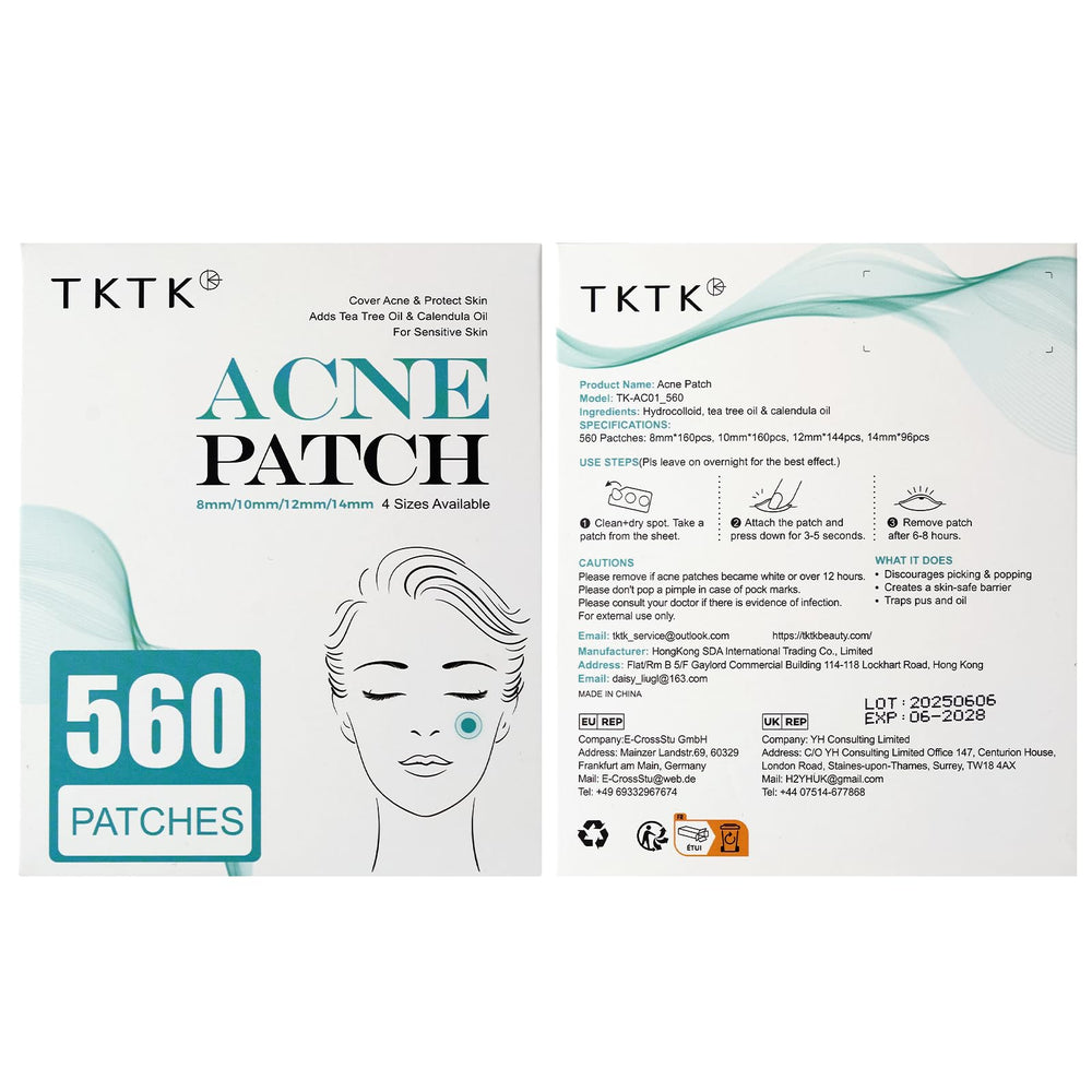 Parche TKTK con aceites de árbol de té y caléndula para el cuidado calmante.