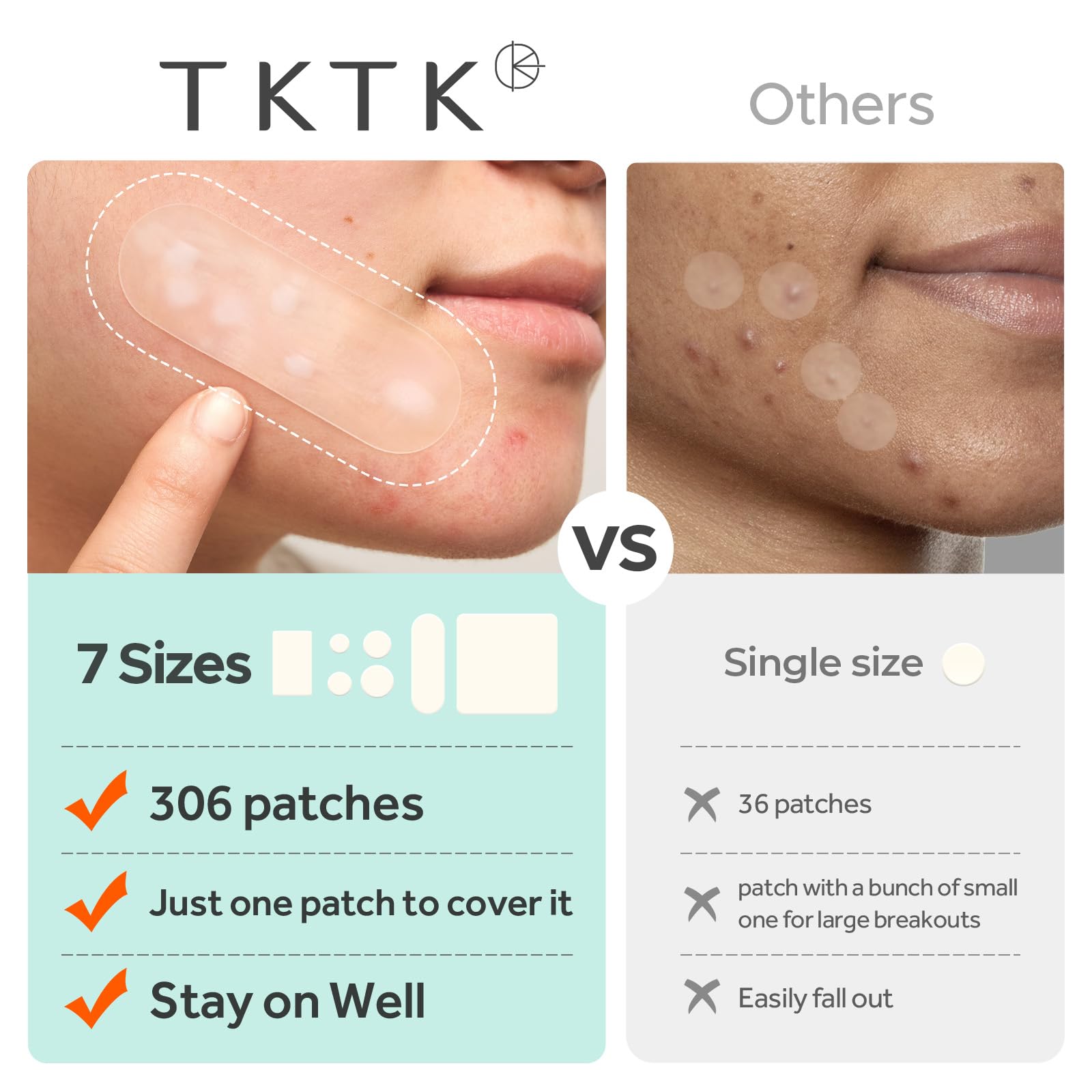 Parche TKTK 10mm, uso rápido en zonas medianas.