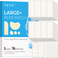TKTK Pimple Patches XL Hydrocolloid – 96 Count, 60x20 mm Large Patches for Face & Body