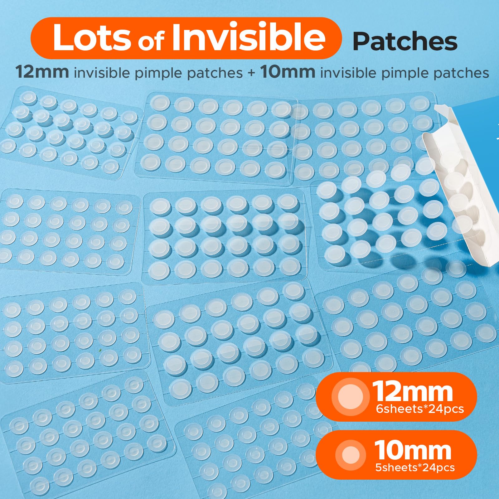 Parches hidrocoloide TKTK, invisibles, absorben imperfecciones sin irritar.