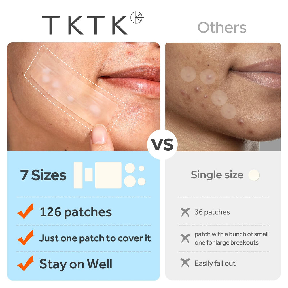 TKTK patch application steps showing clean, overnight use