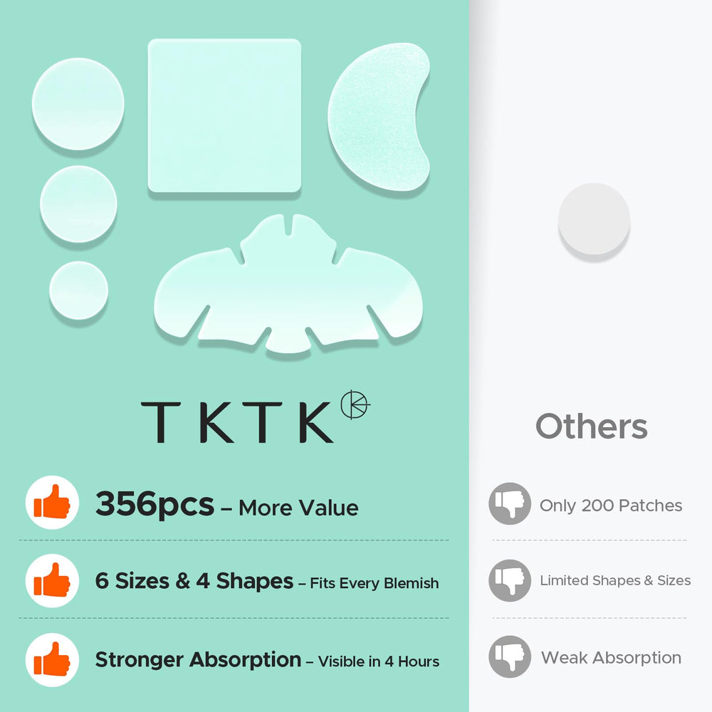 TKTK patch variety 356-count set for multiple blemishes