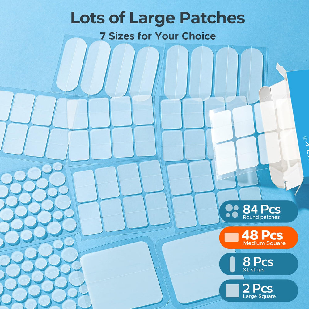 TKTK XL patches on the back area offering broad overnight coverage.