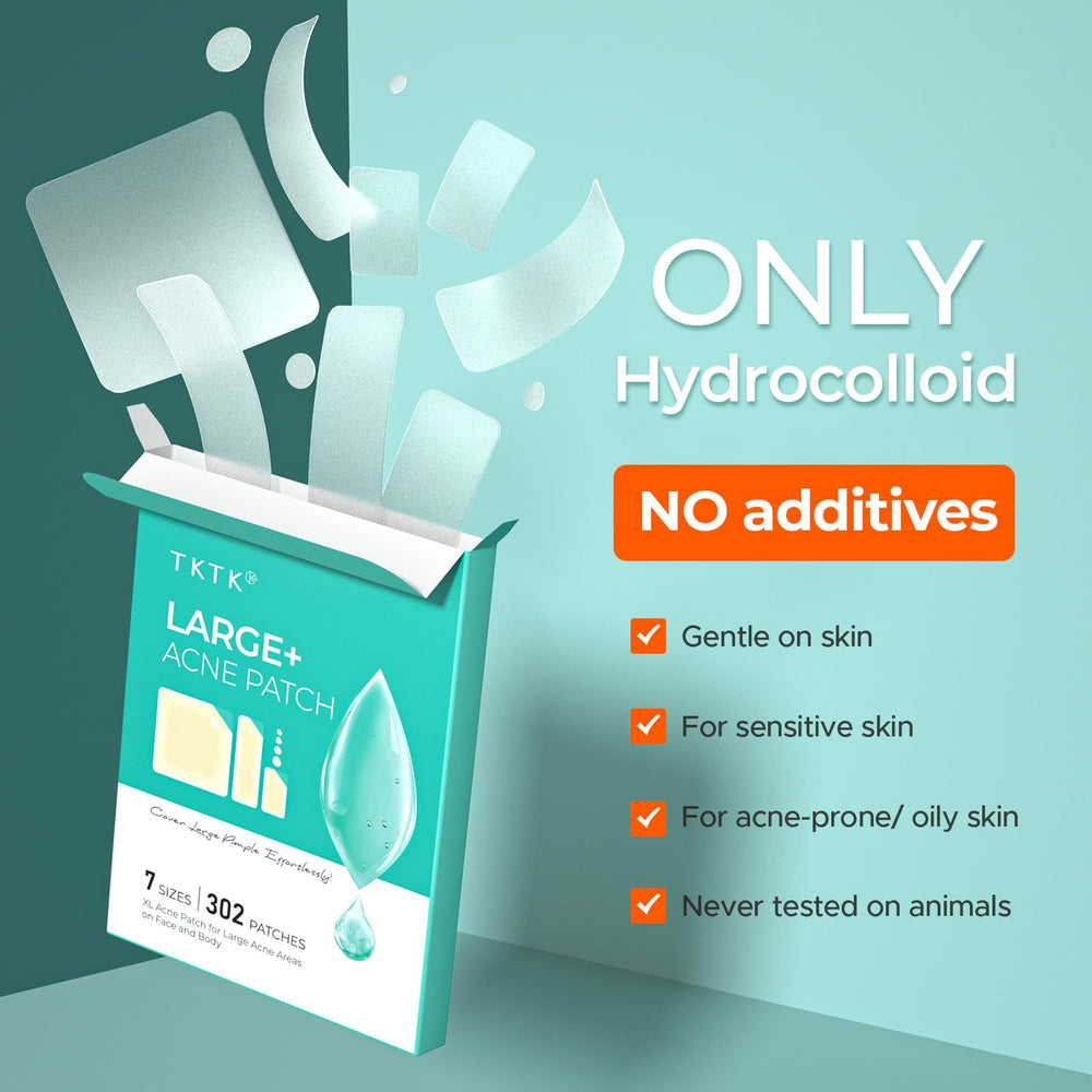 TKTK odorless hydrocolloid patches, gentle on sensitive skin