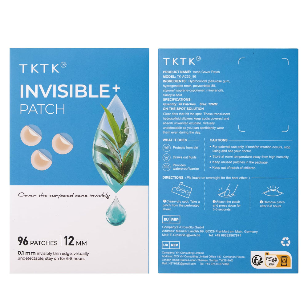 Parche discreto TKTK apto para maquillaje diario.