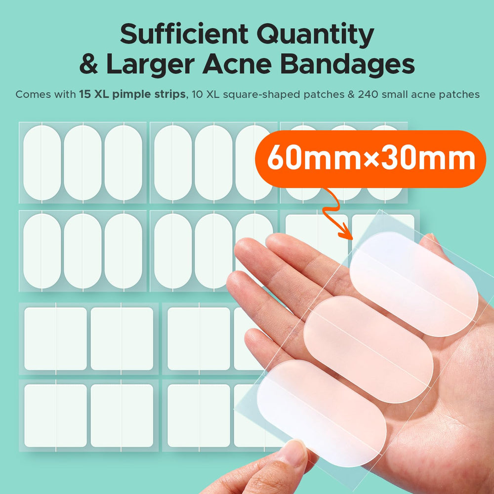 TKTK XL 60x30mm back patch covers a larger area for body breakouts.