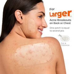 TKTK XXL body patch on shoulders stays secure during movement.