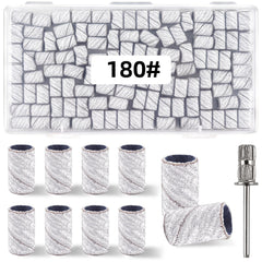 TKYZMS 100 pcs sanding bands in a transparent box for easy storage and value.