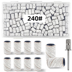 TKYZMS 100pcs sanding bands 240 grit for efficient acrylic nail prep