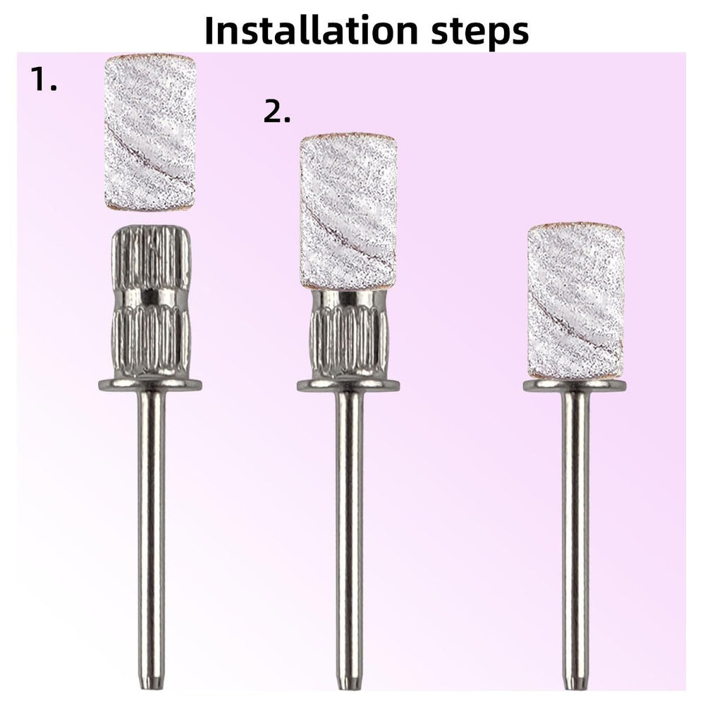 TKYZMS sanding bands compatible with 3/32 inch nail drills for easy use.