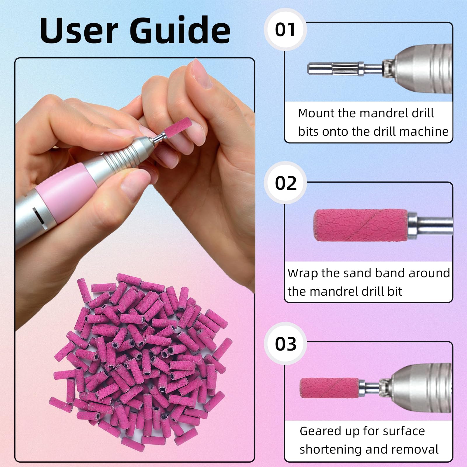 TKYZMS beginner-friendly bits simplify achieving salon-quality nails