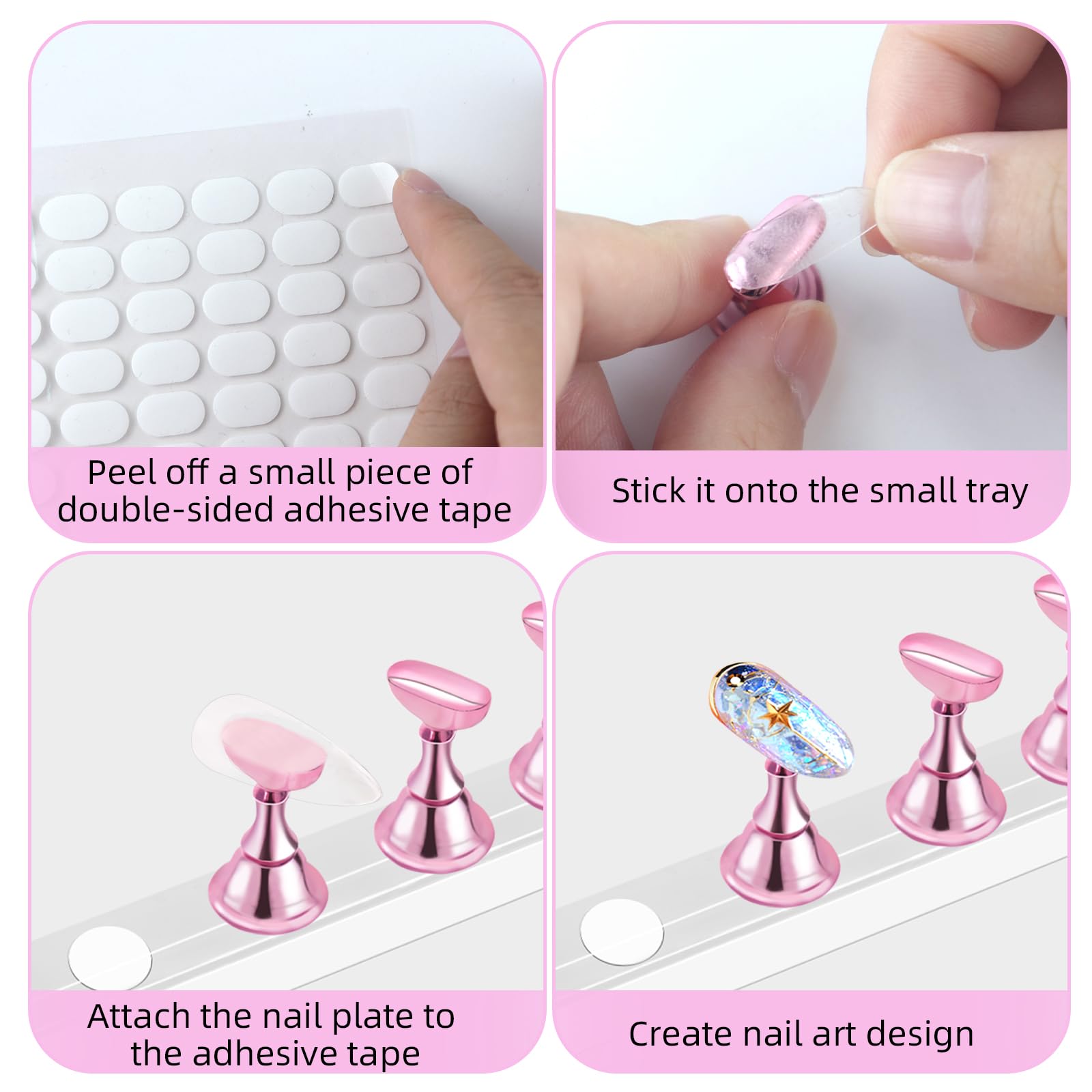 TKYZMS compact nail art display kit for home or studio