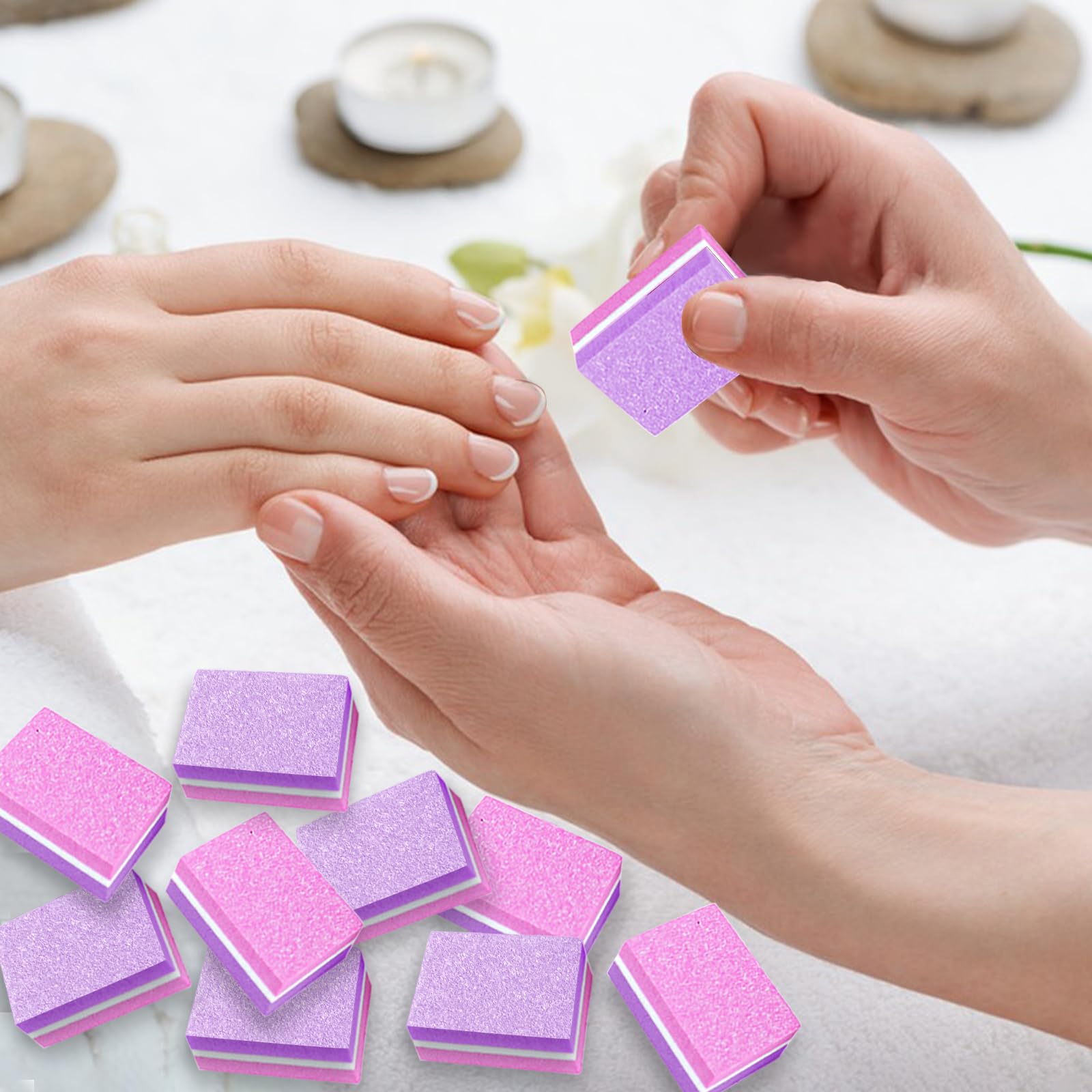 TKYZMS versatile buffers suitable for natural, acrylic, and gel nails