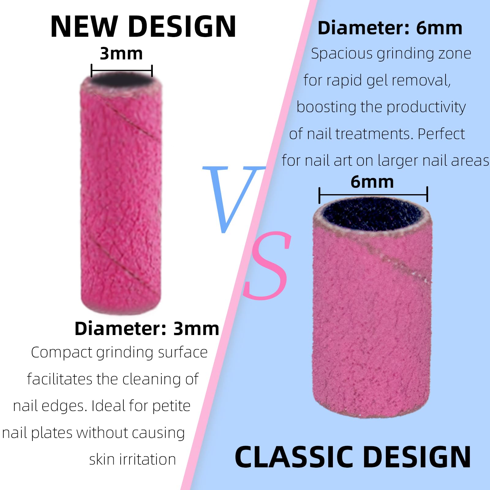TKYZMS rose-red sanding bands add color while delivering durable performance